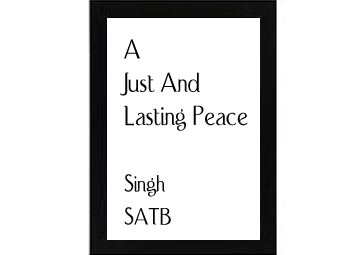 A Just And Lasting Peace Singh