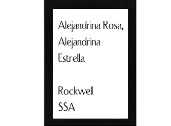 Alejandrina Rosa, Alejandrina Estrella Rockwell
