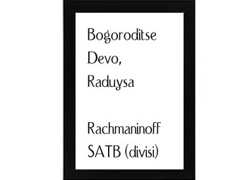 Bogoroditse Devo, Raduysa Rachmaninoff