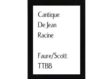 Cantique De Jean Racine Faure-Scott
