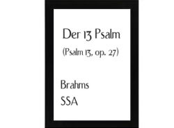 Der 13 Psalm Brahms