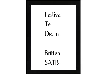 Festival Te Deum Britten