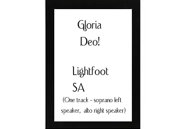 Gloria Deo Lightfoot