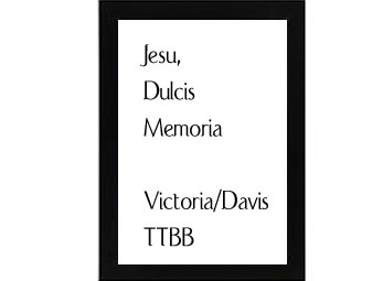 Jesu, Dulcis Memoria Victoria-Davison