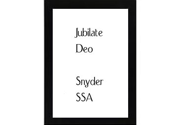 Jubilate Deo Snyder
