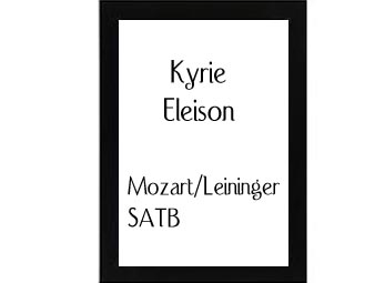 Kyrie Eleison Mozart-Leininger