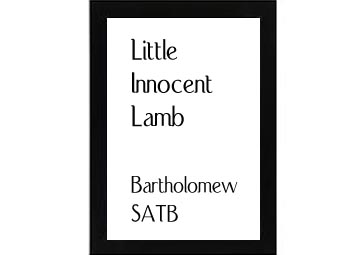 Little Innocent Lamb Bartholomew