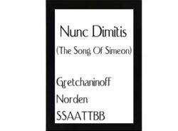 Nunc Dimitis (The Song Of Simeon) Gretchaninoff-Norden