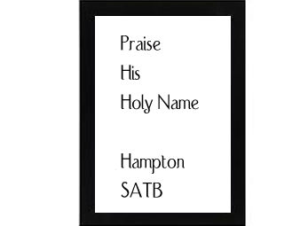 Praise His Holy Name Hampton