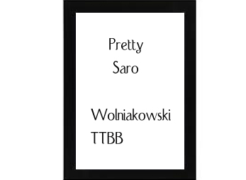 Pretty Saro Wolniakowski