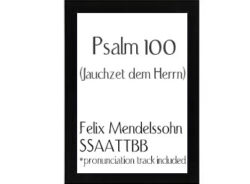 Psalm 100 - Jauchzet dem Herrn
