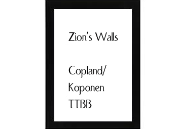Zion's Walls Copland-Koponen