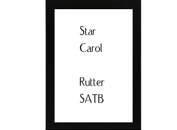 Star Carol John Rutter Backing Track