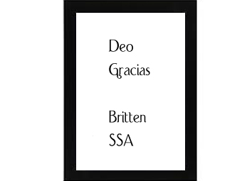 Deo Gracias Britten - Choral Rehearsal Tracks